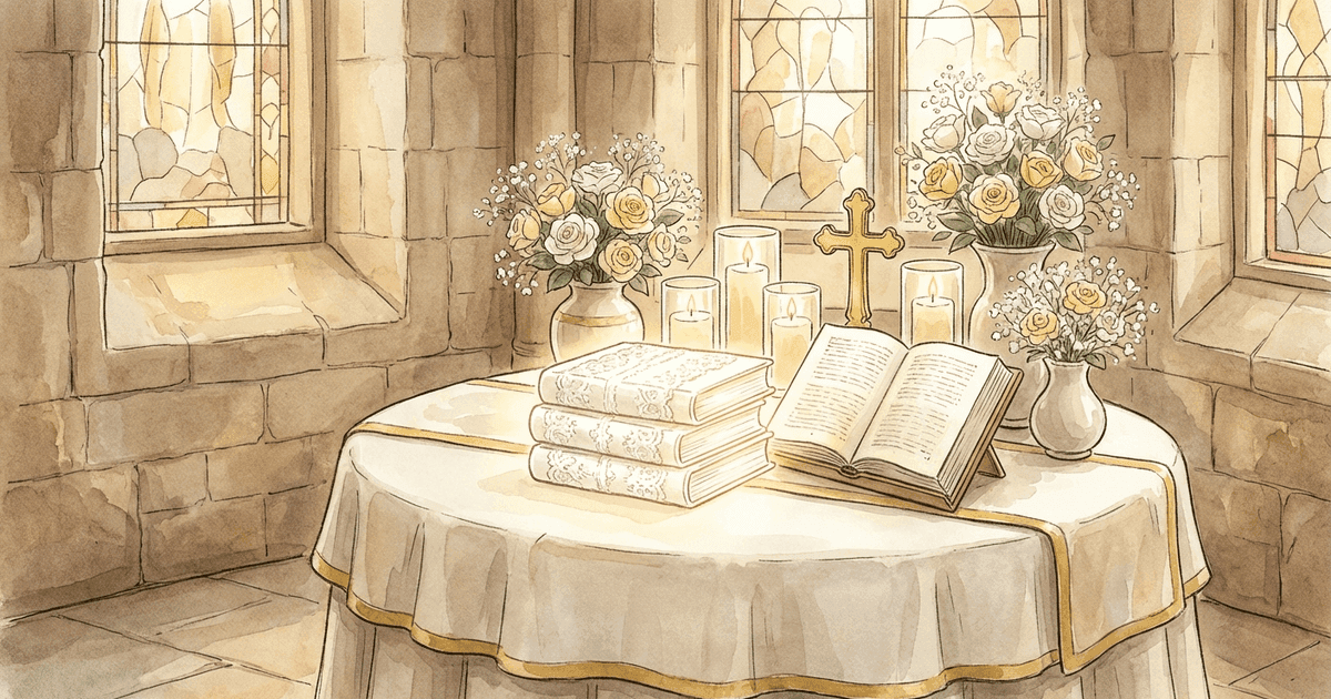 A personalized storybook as a gift for a baby's baptism or christening ceremony