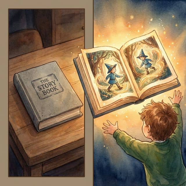 Comparison of personalized books vs name-only books showing the difference in customization